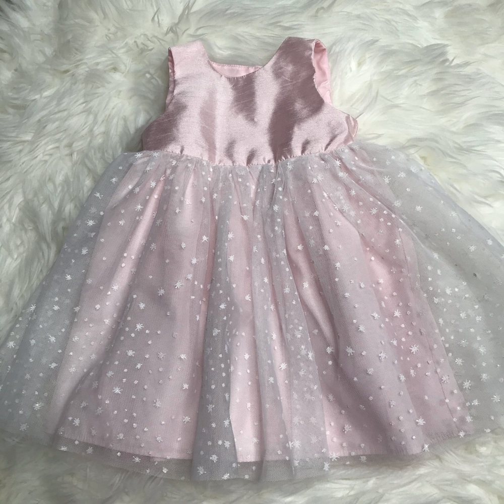 3/$30!! Special Occasion pale pink party dress size 6-9 months